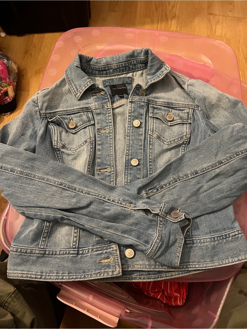 The Limited Light Blue Denim Jean Jacket